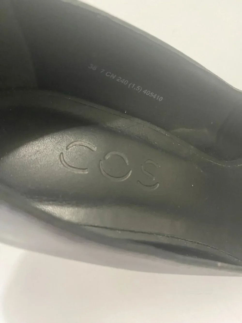 COS Pointed leather heels